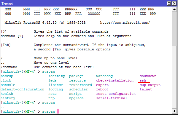 Подключение к Linux серверу через SSH по private.key c MikroTik