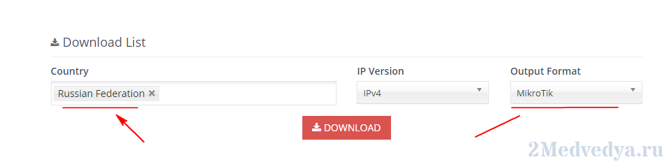 GeoIP для MikroTik'а