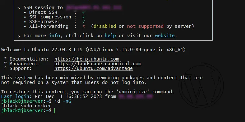 Установка Docker в Ubuntu 22.04.3 LTS